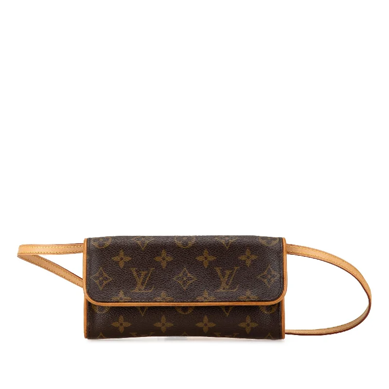 Louis Vuitton handbags for elegant travel -Louis Vuitton Monogram Pochette Twin PM (SHG-RRBxIJ)