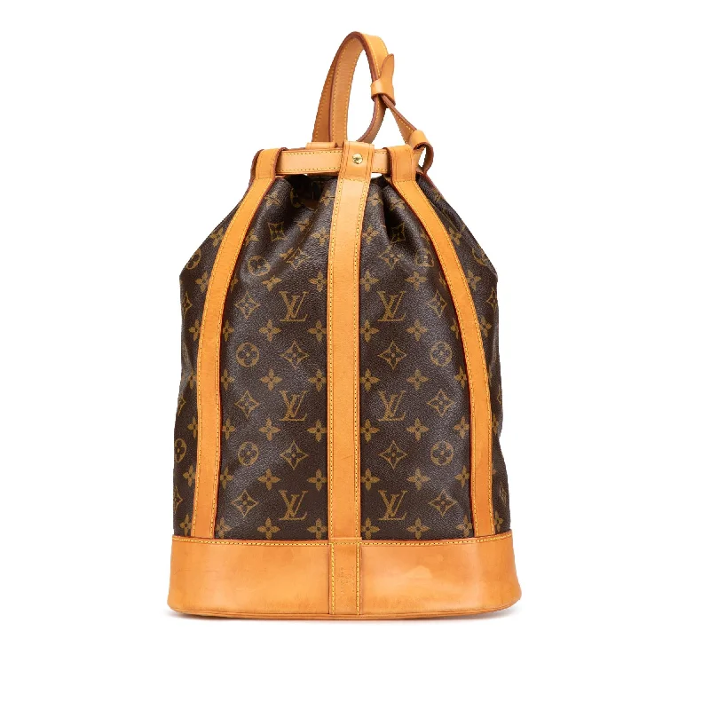 Louis Vuitton bags with unique textures and patterns -Louis Vuitton Monogram Randonnee PM (SHG-sq2oo7)