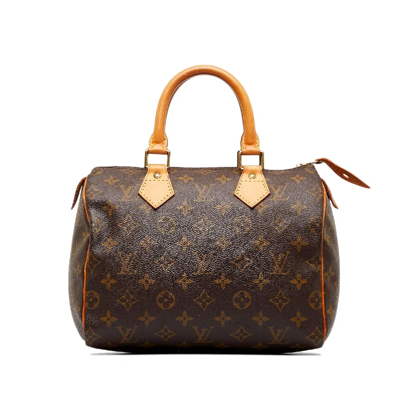 Louis Vuitton bags with functional compartments -Louis Vuitton Monogram Speedy 25 (SHG-vFhyd3)