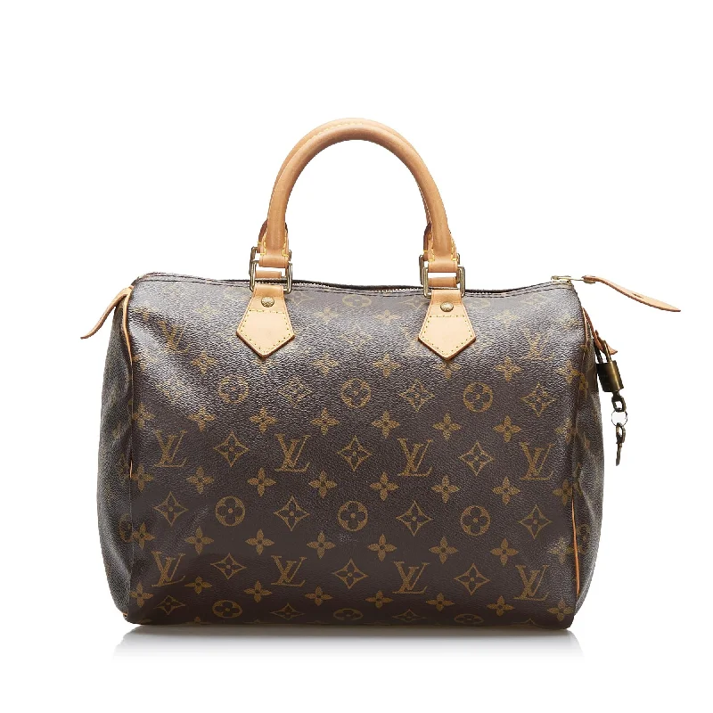 Louis Vuitton bags for weekend getaways -Louis Vuitton Monogram Speedy 25 (SHG-vRBoBp)