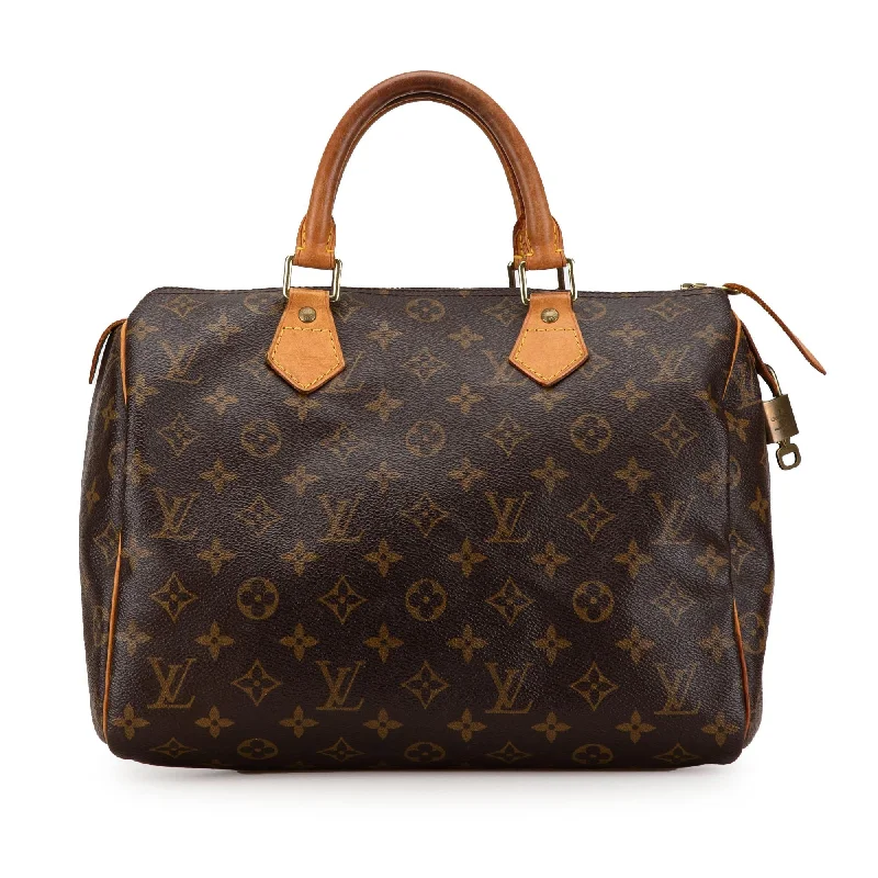 Louis Vuitton handbags with smooth leather finishes -Louis Vuitton Monogram Speedy 30 (SHG-BAgX02)