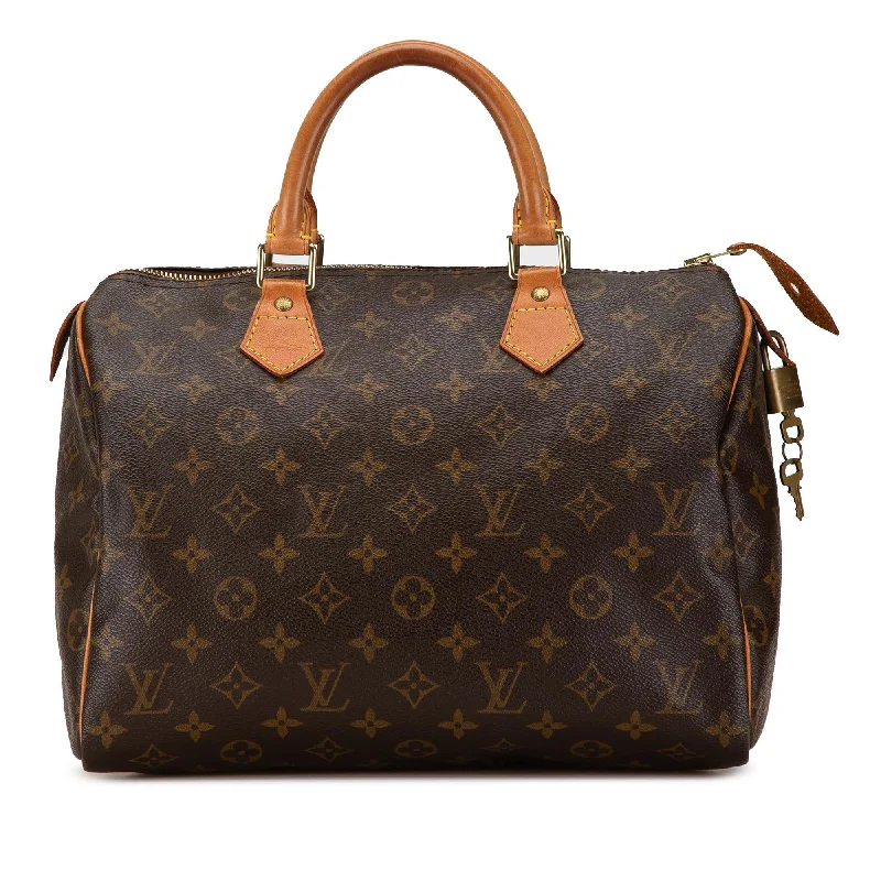 Louis Vuitton handbags with refined designs -Louis Vuitton Monogram Speedy 30 (SHG-Kh1ENh)