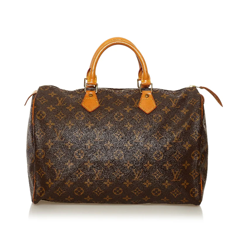 Louis Vuitton luxury bags for statement style -Louis Vuitton Monogram Speedy 35 (SHG-35338)