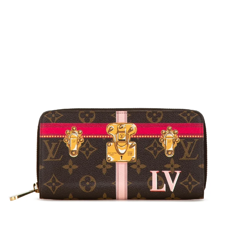 Louis Vuitton luxury handbags for women -Louis Vuitton Monogram Summer Trunks Zippy Long Wallet (SHG-sIid0C)