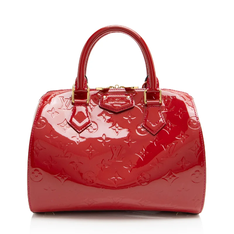 Louis Vuitton handbags with chic minimalism -Louis Vuitton Monogram Vernis Montana Satchel (SHF-3U2qHB)