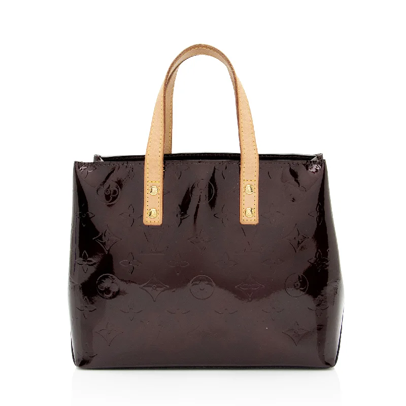 Louis Vuitton bags with soft textures -Louis Vuitton Monogram Vernis Reade PM Tote (SHF-gnyANI)