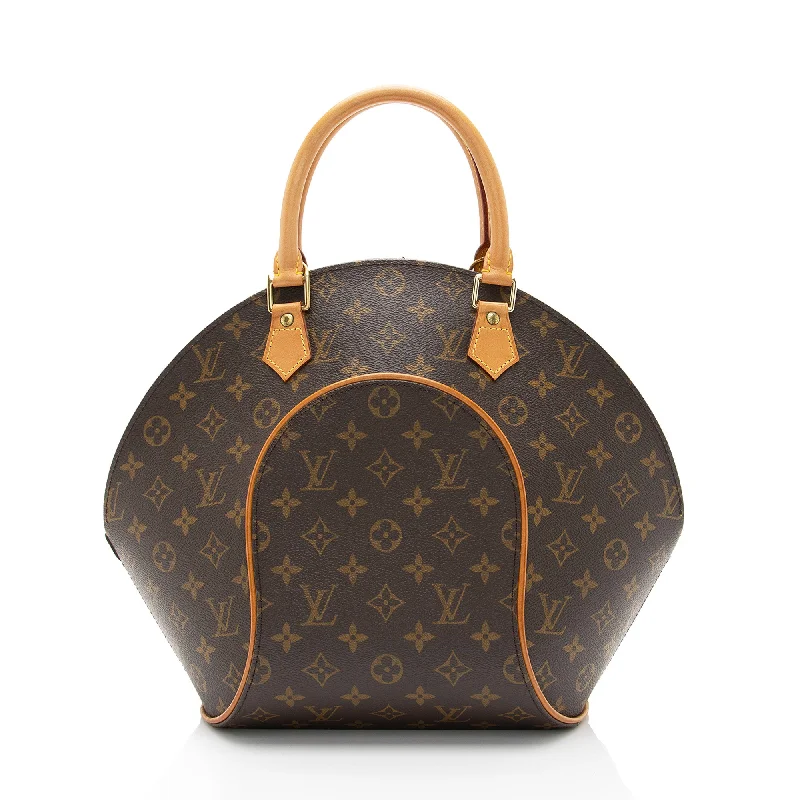 Louis Vuitton handbags with a unique modern look -Louis Vuitton Vintage Monogram Canvas Ellipse MM Satchel (SHF-HHfKvA)