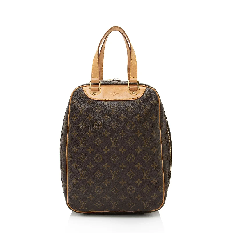 Louis Vuitton bags with exotic patterns -Louis Vuitton Vintage Monogram Canvas Excursion Tote (SHF-KMEXVf)