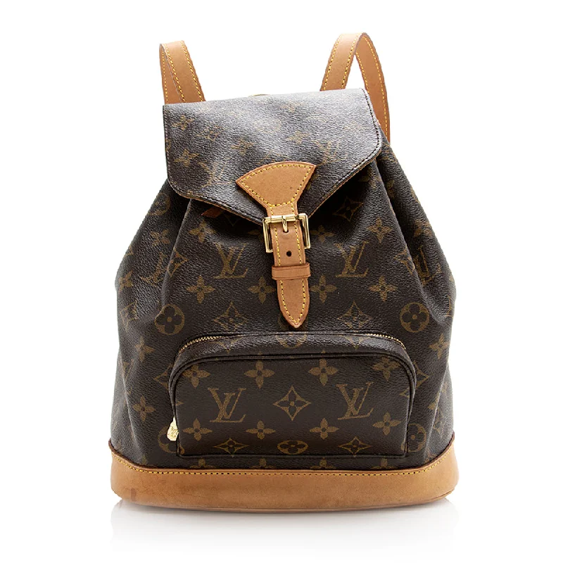 Louis Vuitton bags with stylish chain straps -Louis Vuitton Vintage Monogram Canvas Montsouris MM Backpack (SHF-21304)