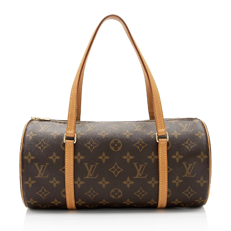 Louis Vuitton leather bags with timeless appeal -Louis Vuitton Vintage Monogram Canvas Papillon 30 Satchel (SHF-LL8yM5)