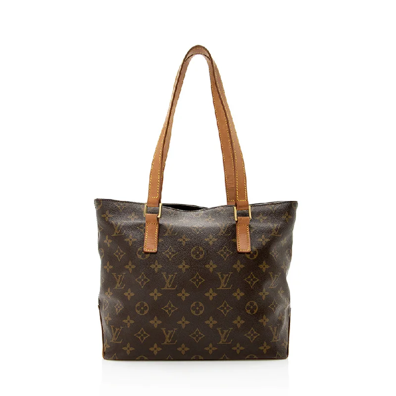 Louis Vuitton bags with bold geometric designs -Louis Vuitton Vintage Monogram Canvas Piano Tote - FINAL SALE (SHF-18934)