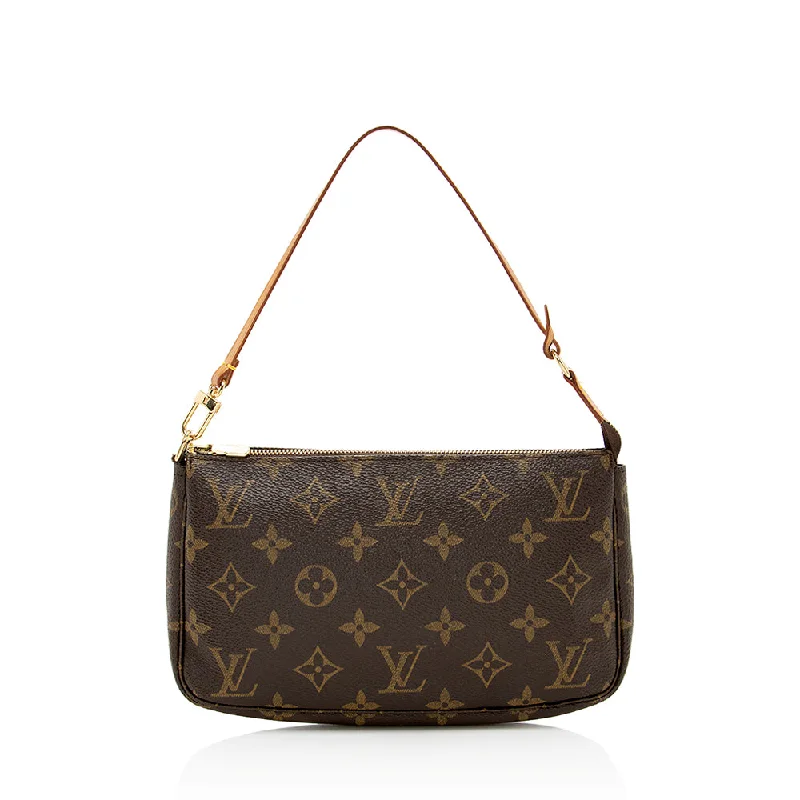 Louis Vuitton leather bags with timeless appeal -Louis Vuitton Vintage Monogram Canvas Pochette Accessoires (SHF-19833)