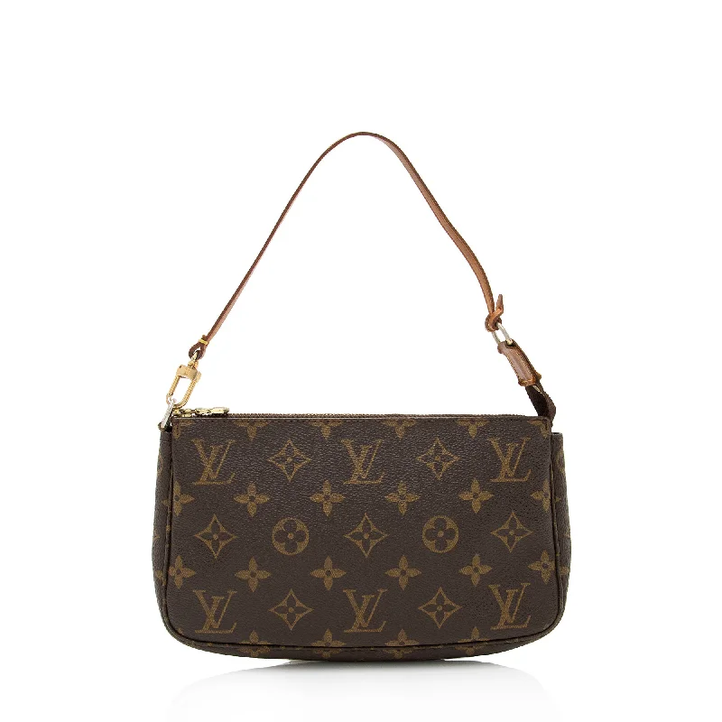 Louis Vuitton leather bags with intricate details -Louis Vuitton Vintage Monogram Canvas Pochette Accessoires (SHF-9OsCbe)