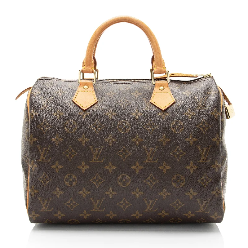 Louis Vuitton designer handbags for the elite -Louis Vuitton Vintage Monogram Canvas Speedy 30 Satchel (SHF-0q7uAJ)