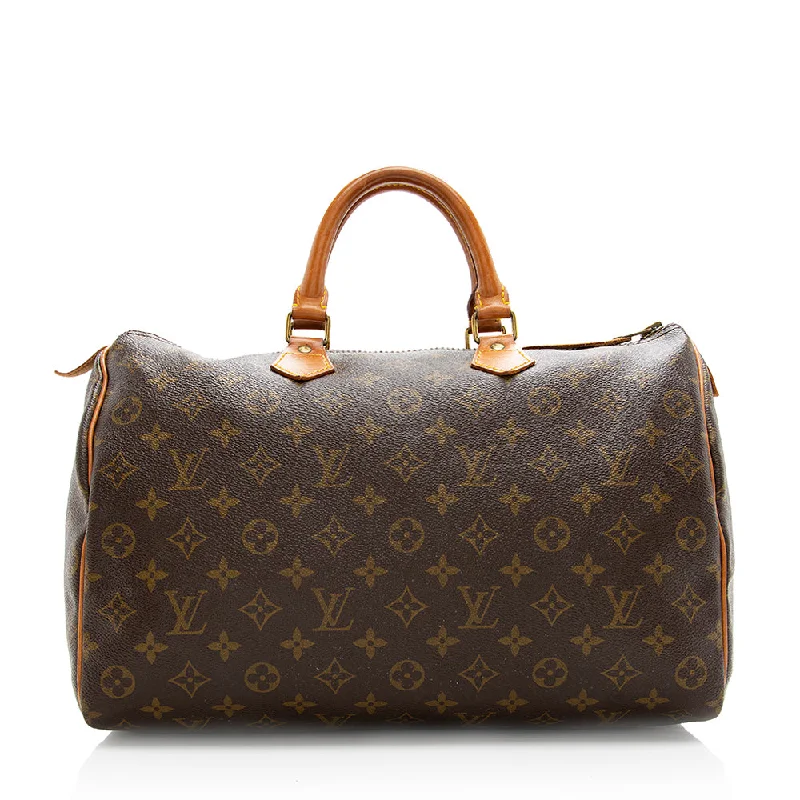 Louis Vuitton mini handbags for women -Louis Vuitton Vintage Monogram Canvas Speedy 35 Satchel (SHF-18502)