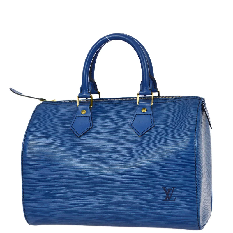 Louis Vuitton handbags with a unique modern look -Louis Vuitton 1992 Blue Epi Speedy 25 Handbag M43015