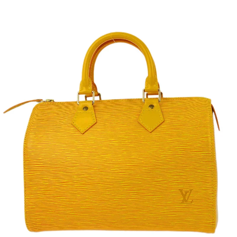 Louis Vuitton luxury handbags for women -Louis Vuitton 1996 Yellow Epi Speedy 25 Handbag M43019