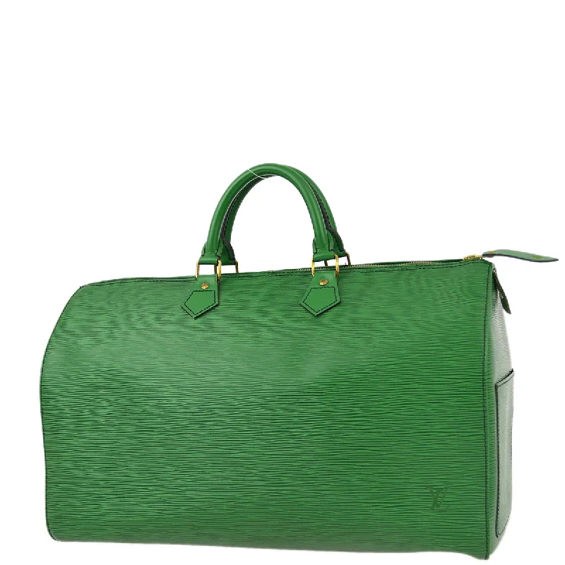 Louis Vuitton handbags for seasonal wear -Louis Vuitton 1990 Green Epi Speedy 40 Handbag M42984