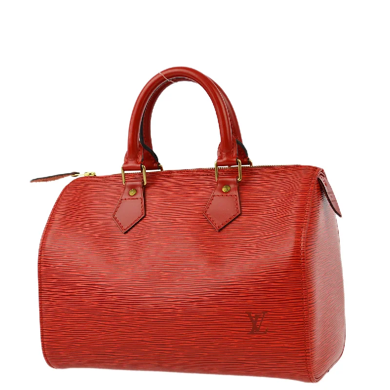 Louis Vuitton bags with vintage-inspired designs -Louis Vuitton 1994 Red Epi Speedy 25 Handbag M43017