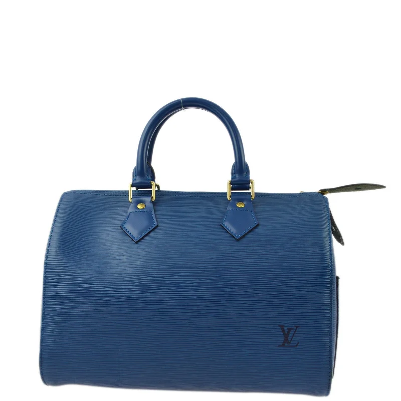 Louis Vuitton vintage handbags collection -Louis Vuitton 1999 Blue Epi Speedy 25 M43015