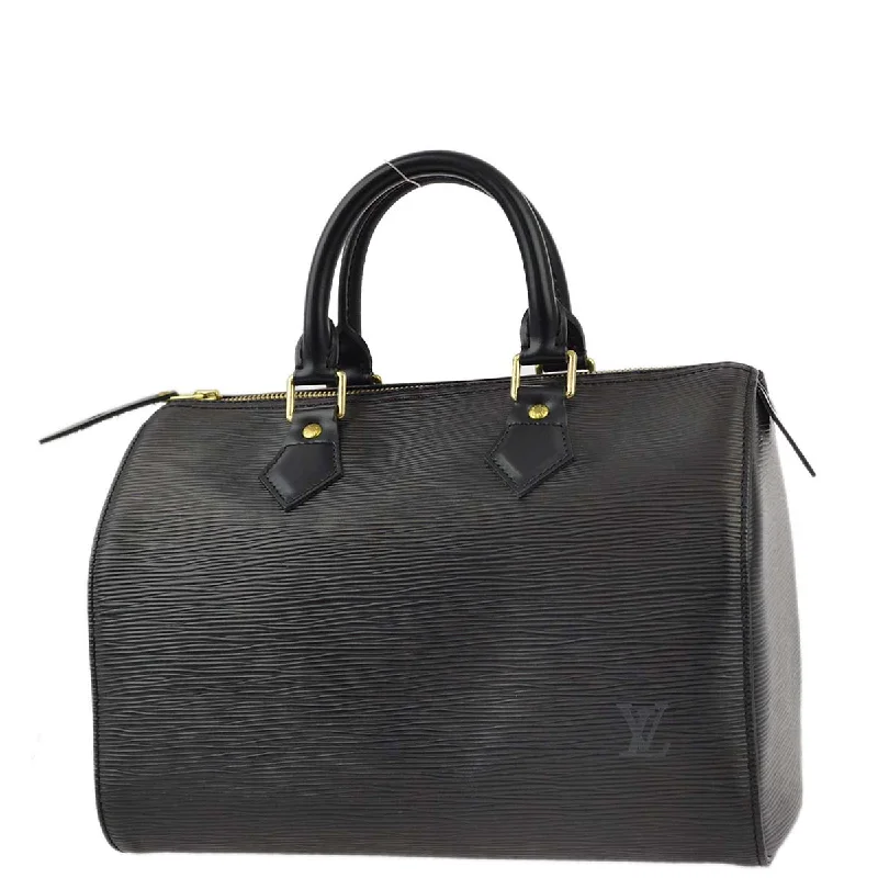 Louis Vuitton mini handbags for women -Louis Vuitton 2002 Black Epi Speedy 25 Handbag M43012