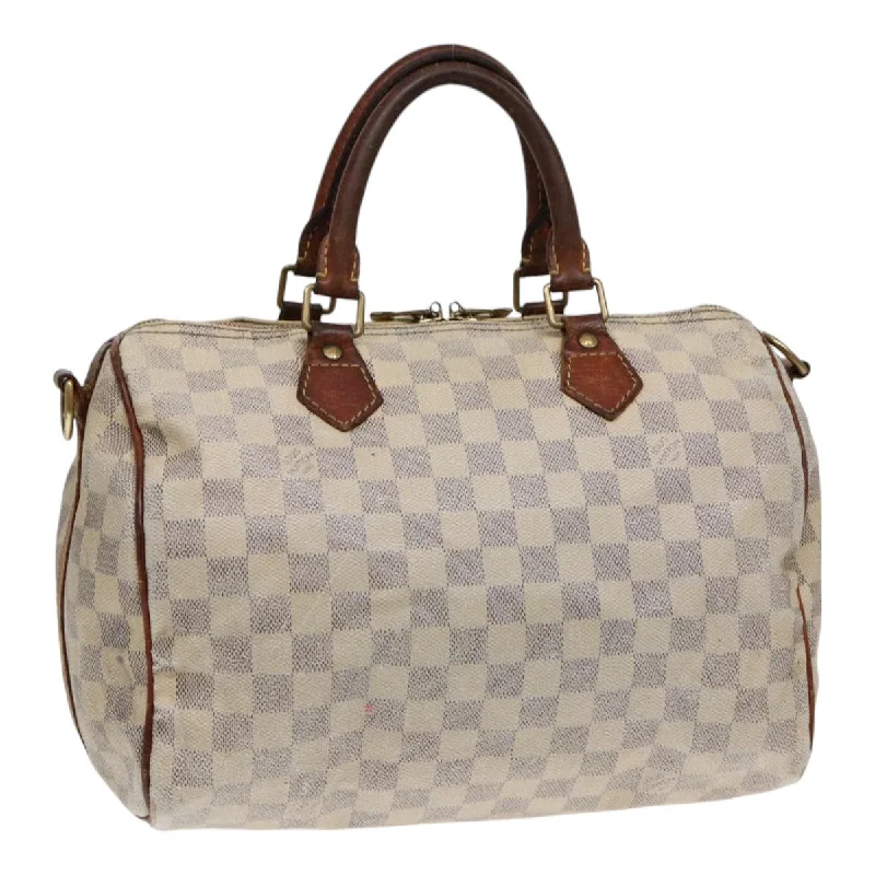 Louis Vuitton bags for timeless fashion -LOUIS VUITTON Damier Azur Speedy Bandouliere 30 Hand Bag 2way N41052 Auth 86628