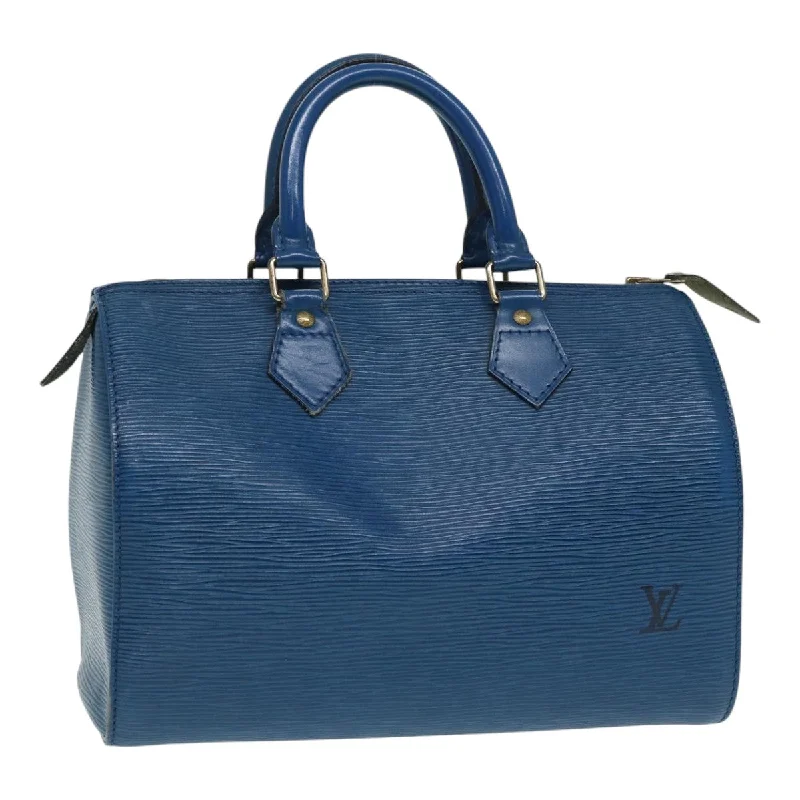 Louis Vuitton crossbody bags for women -LOUIS VUITTON Epi Speedy 25 Hand Bag Toledo Blue M43015 LV Auth 87489