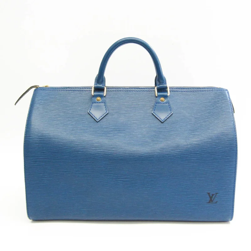 Louis Vuitton bags with luxury stitching -Louis Vuitton Epi Speedy 35 M42995 Unisex Handbag Toledo Blue