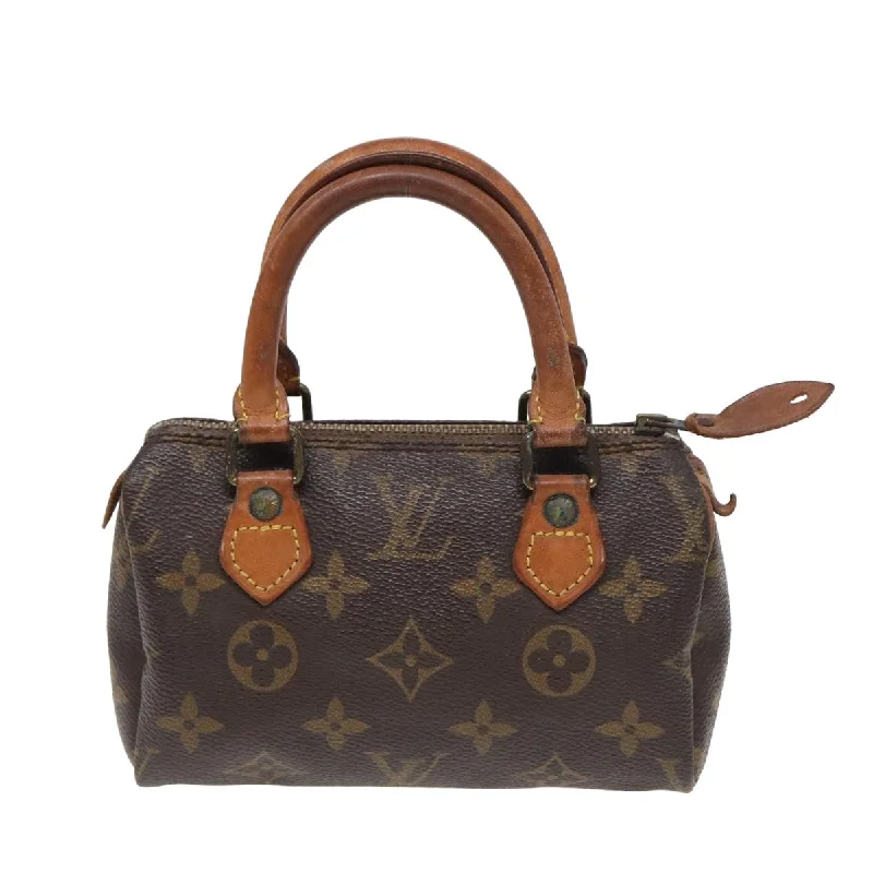 Louis Vuitton leather handbags with embossed finishes -LOUIS VUITTON Mini speedy Handbag