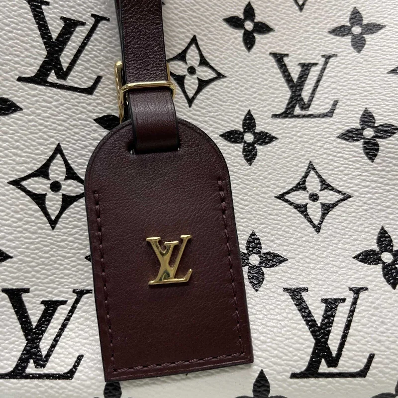 Louis Vuitton bags for women with exclusive designs -LOUIS VUITTON - Speedy Amazon Bag Monogram Canvas PM White / Brown Crossbody